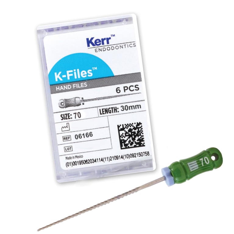 K-Files 30mm #70 6/Box. Stainless Steel