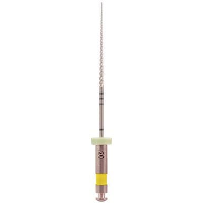 K3XF #20 30mm .04 taper NiTi Rotary File, Yellow, 6/Pk