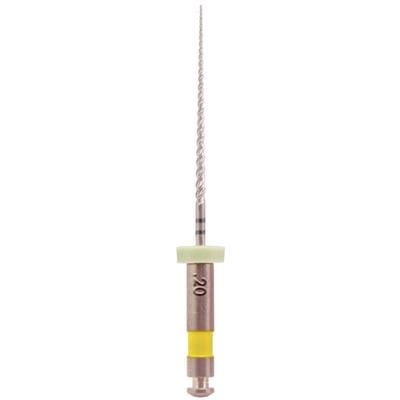 K3XF #20 21mm .04 taper NiTi Rotary File, Yellow, 6/Pk