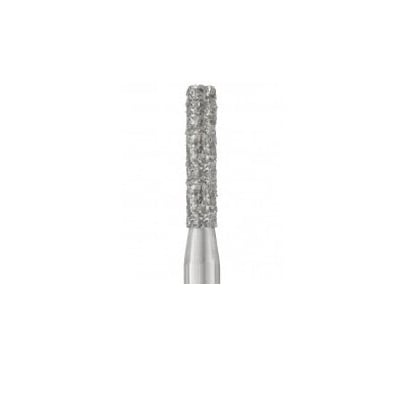 NTI FG #836.014 Supercoarse Grit, Flat End Cylinder Diamond Bur. Package of 5 Burs