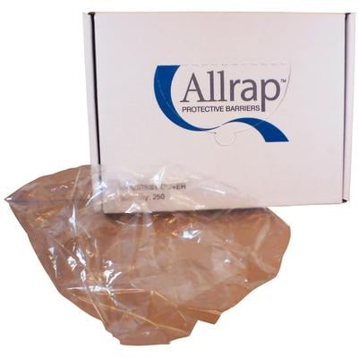 Allrap Headrest Cover 14 1/2" x 10" - 250/box. Disposable plastic headrest covers to protect