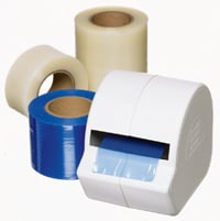 Cover All 2.50" x 6" sheet of clear barrier film with adhesive coating, roll of 600 sheets