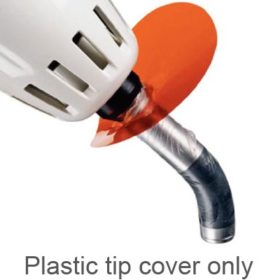 Cure Sleeve Tip Cover, fits 11 mm Tips, 400/Pk. Disposable plastic cover for curing light tips