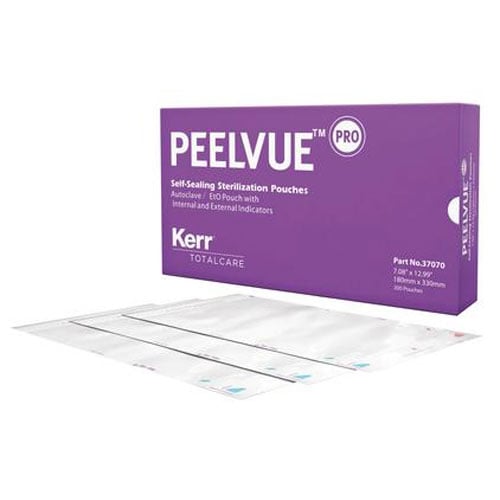 PeelVue PRO SelfSealing Sterilization Pouch, 200/Box. 7.08" x 12.99", Triple Net32