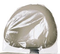 Pinnacle 9-1/2" x 11" Clear Plastic Headrest Covers, Box of 250