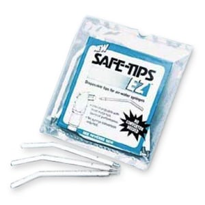 Safe-Tips EZ Universal Air/Water Syringe Tips 1600/Pk. Plastic with Metal Core and Rounded Ends