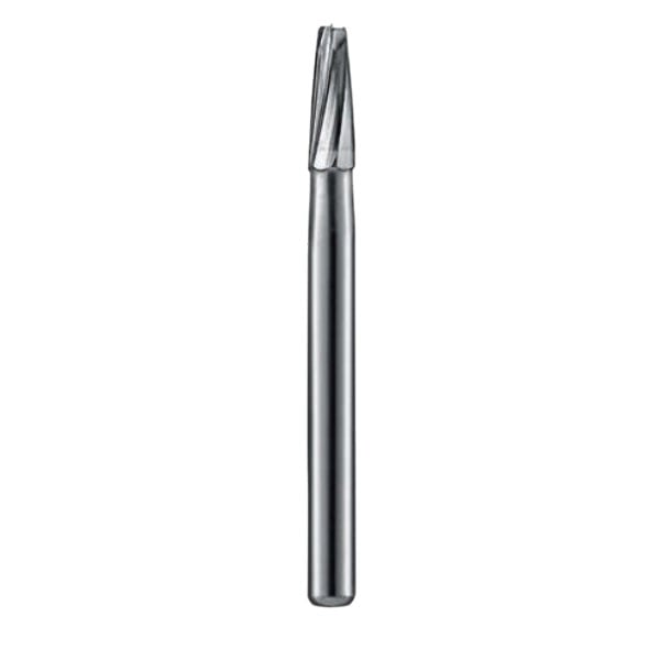 BluWhite FG#1170 Tapered Round End Fissure Operative Carbide Bur, 10/Pk. Head Size (1/10 mm): 010