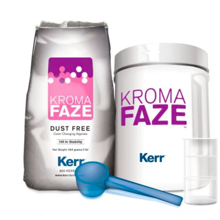 KromaFaze Dust Free Alginate, Fast Set, Mint, 1Lb Canister Package. Contains: 1 (1 lb) canister 1
