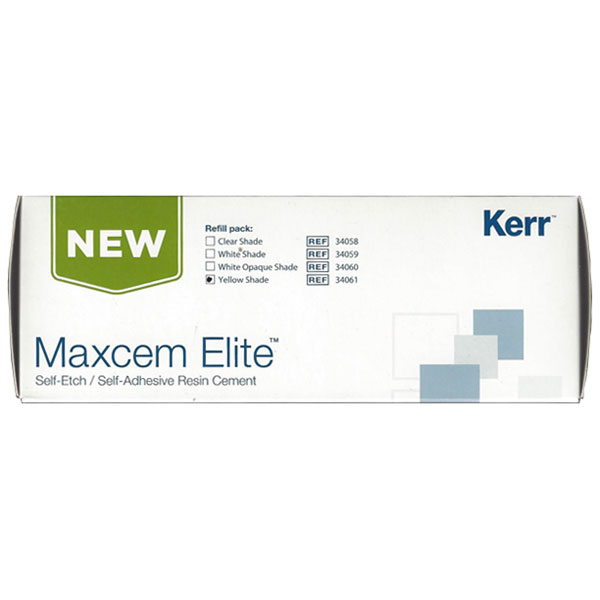 Maxcem Elite Cement Export Package - White Opaque Refill, 2 - 5 gram dual syringes & 8 each