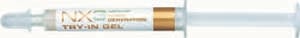 NX3 Try-In Gel Refill - Bleach shade, Universal Permanent Resin Cement, 1 - 3 Gm. Syringe
