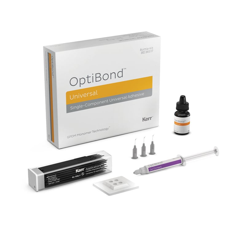 OptiBond Universal Adhesive - Bottle Kit: 5 ml OptiBond bottle, 3 g Gel Etchant, 25 Mixing Wells &