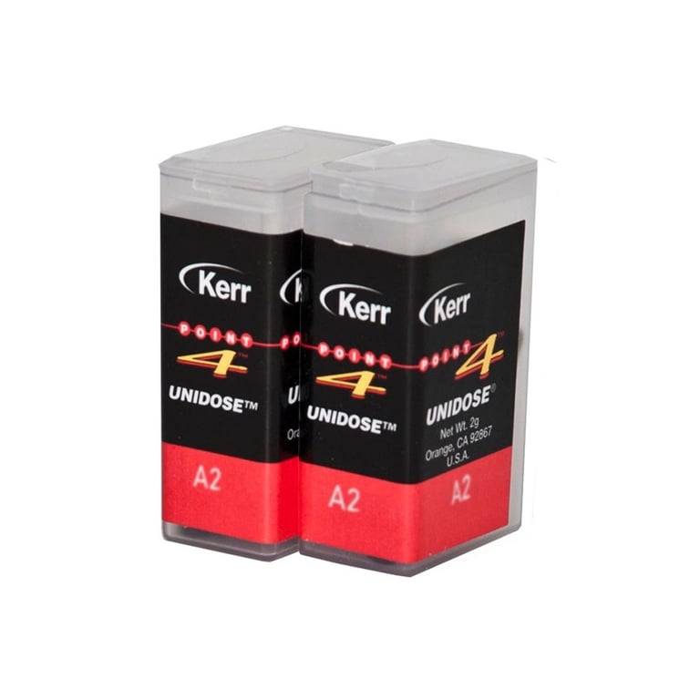Point 4 EXPORT PACKAGE Composite Unidose, A2 Body, Light-Cure, 0.2 Gm. Refill, 20/Box. Universal