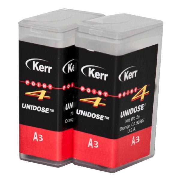 Point 4 Composite Unidose, A3 Body, Light-Cure, 0.2 Gm. Refill, 20/Box. Universal hybrid composite