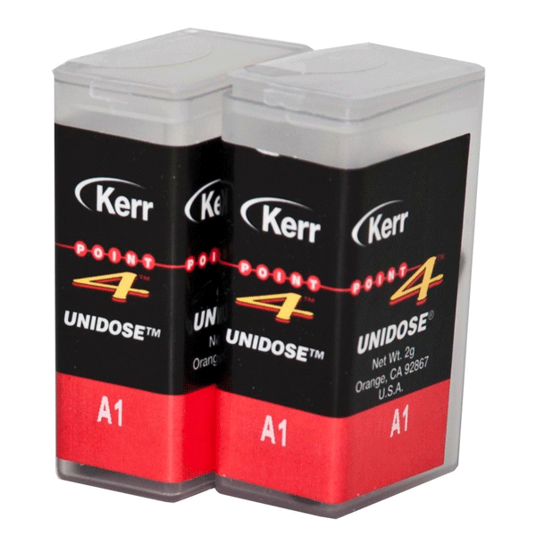Point 4 Composite Unidose, A1 Body, Light-Cure, 0.2 Gm. Refill, 20/Box. Universal hybrid composite