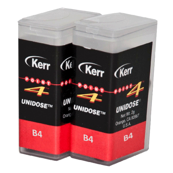 Point 4 Composite Unidose, B4 Body, Light-Cure, 0.2 Gm. Refill, 20/Box. Universal hybrid composite