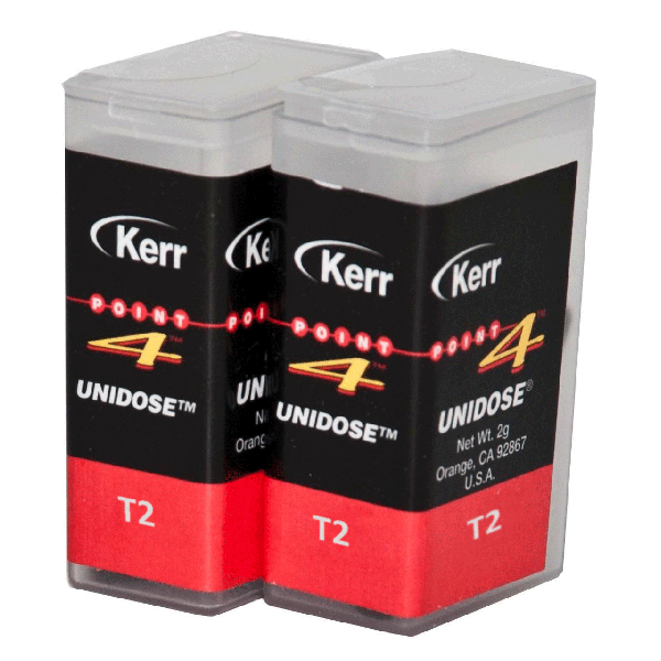 Point 4 Composite Unidose, T2 Body, Light-Cure, 0.2 Gm. Refill, 20/Box. Universal hybrid composite