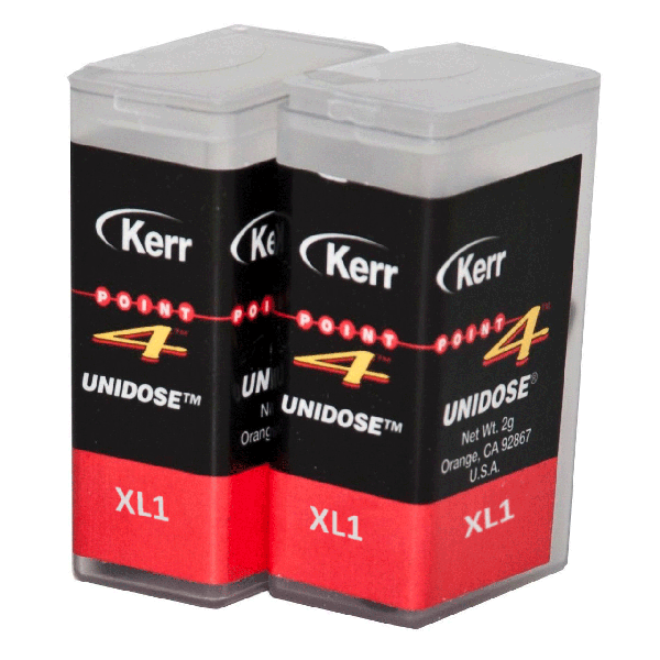 Point 4 Composite Unidose, XL1 Body, Light-Cure, 0.2 Gm. Refill, 20/Box. Universal hybrid
