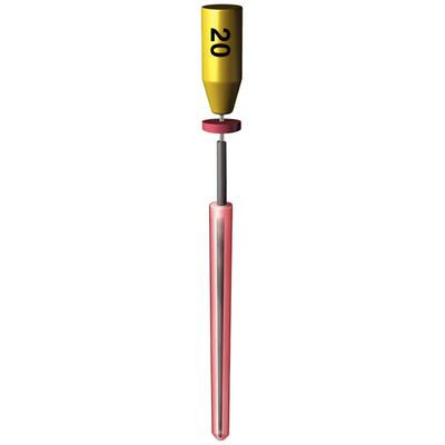 Soft-Core Obturator, Carrier-Based - #20, Economy Pack Refill 36/Pk. is a gutta percha based