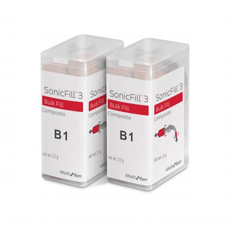 SonicFill 3 Light-Cure Composite System Refill, B1, 0.25 Gm., 20/Pk. Nanohybrid. High viscosity