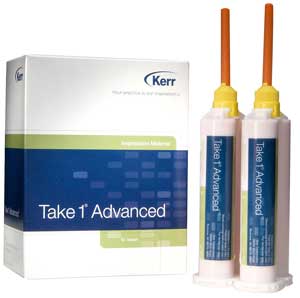 Take 1 Advanced Wash, Light Body, Regular Set Refill VPS Impression Material, 2- 50 ml cartridges