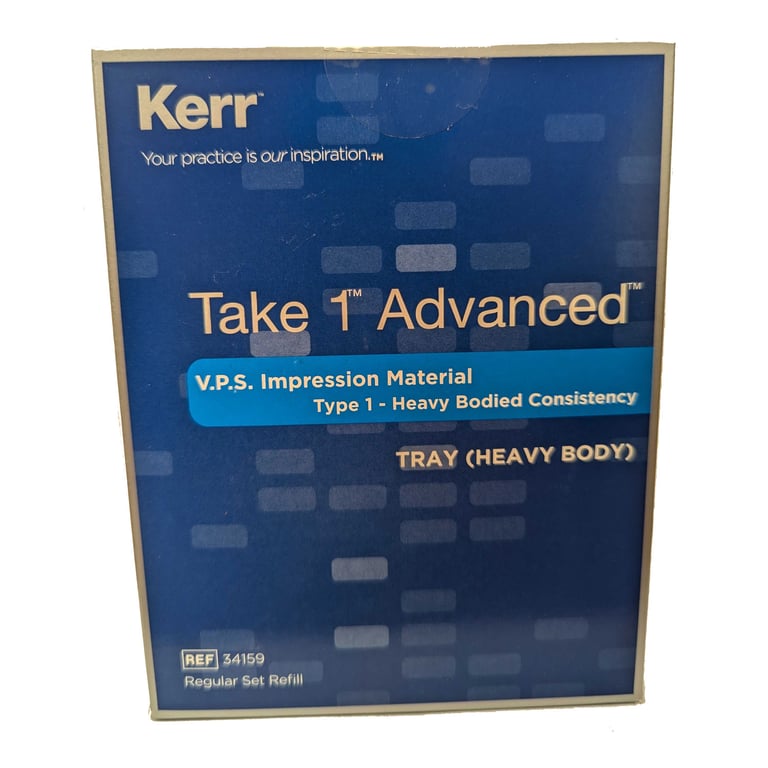 Take 1 Advanced EXPORT PACKAGE Tray, Regular Set VPS Impression Material, 2- 50 mL Cartridges