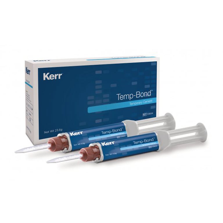 Temp-Bond EXPORT PACKAGE Self-cure Temporary Cement, Automix Syringe, 11.8g, 2/Pk. Contains 20