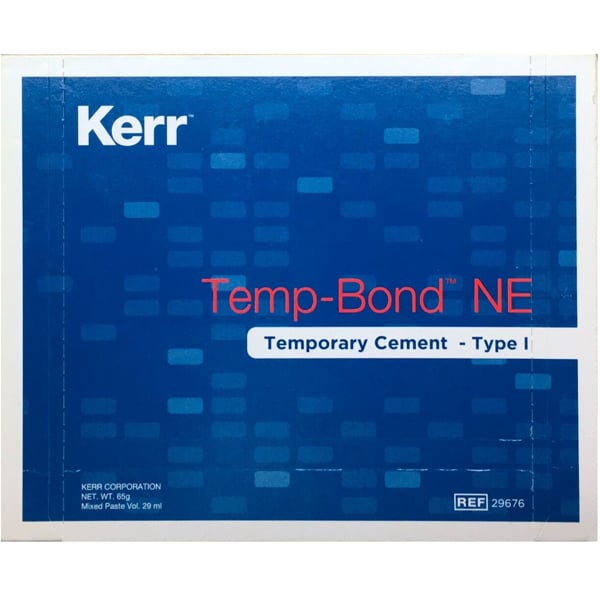 TempBond NE Tube EXPORT PACKAGE (Blue) - Non-Eugenol Temporary Cement, 1 - 50 g tube base, 1 - 15