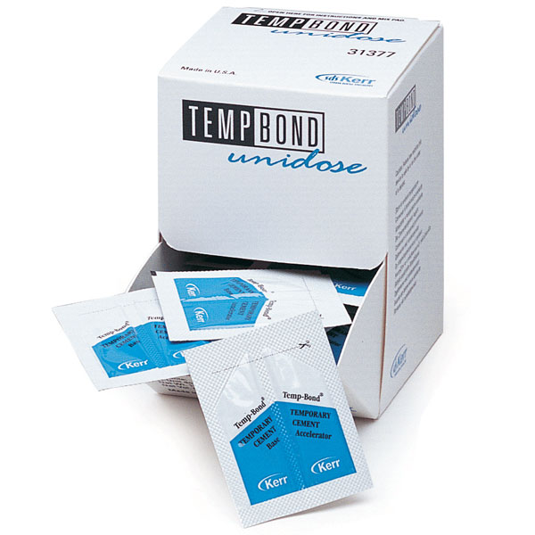 Temp-Bond Unidose Packets - Zinc Oxide Eugenol Temporary Cement, 50 - 2.4 Gm. Packets and Mixing