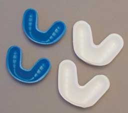 Dental Resources Small Single Arch Fluoride Trays (Upper White, Lower Blue), Package of 100 Trays