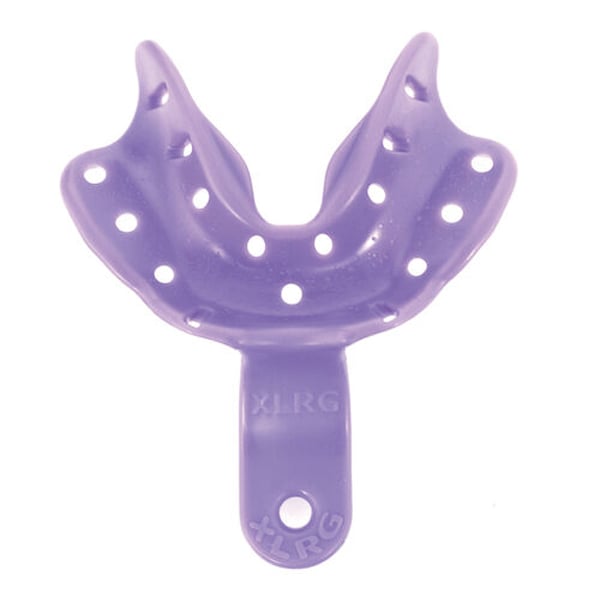 Edentulous Tray Aways Impression Trays, #8 Lower, X-Large, 12/Pk. Economical and disposable