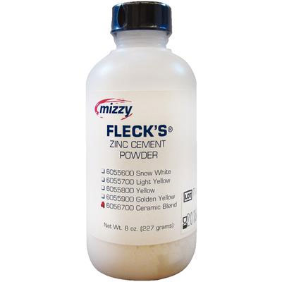 Fleck's self-cure Ceramic Blend zinc phosphate cement Powder, 8 ounces