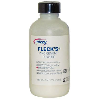 Fleck's self-cure Yellow zinc phosphate cement Powder, 8 ounces