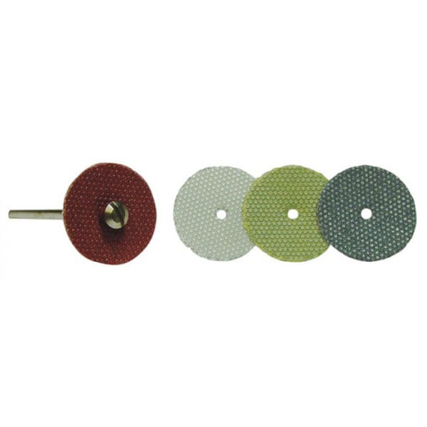 Flexis Diamond Disc, Assorted - Coarse, Medium, Fine, X-Fine, 8/Pk with 1 Mandrel. Flexible
