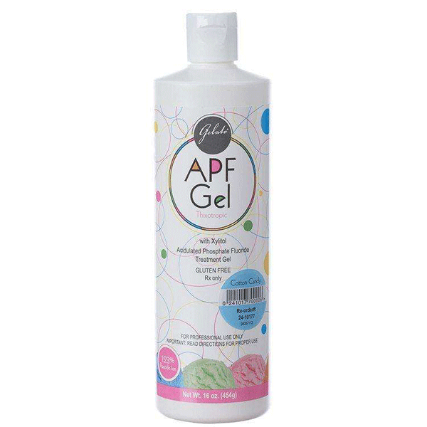 Gelato Fluoride Gel - Cotton Candy. 60 Second 1.23% APF Thixotropic Gel. No bitter aftertaste, 16