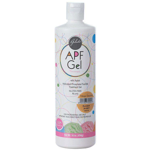 Gelato Fluoride Gel - Mango Smoothie. 60 Second 1.23% APF Thixotropic Gel. No bitter aftertaste
