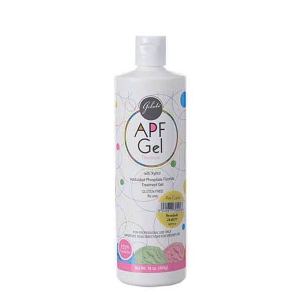 Gelato Fluoride Gel - Pina Colada. 60 Second 1.23% APF Thixotropic Gel. No bitter aftertaste, 16