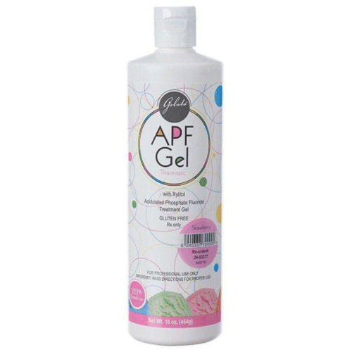 Gelato Fluoride Gel - Strawberry. 60 Second 1.23% APF Thixotropic Gel. No bitter aftertaste, 16