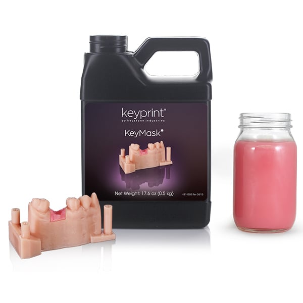Keyprint KeyMask Laboratory 3D Printing Resin, 0.5kg/Bottle. Flexible yet firm printing resin