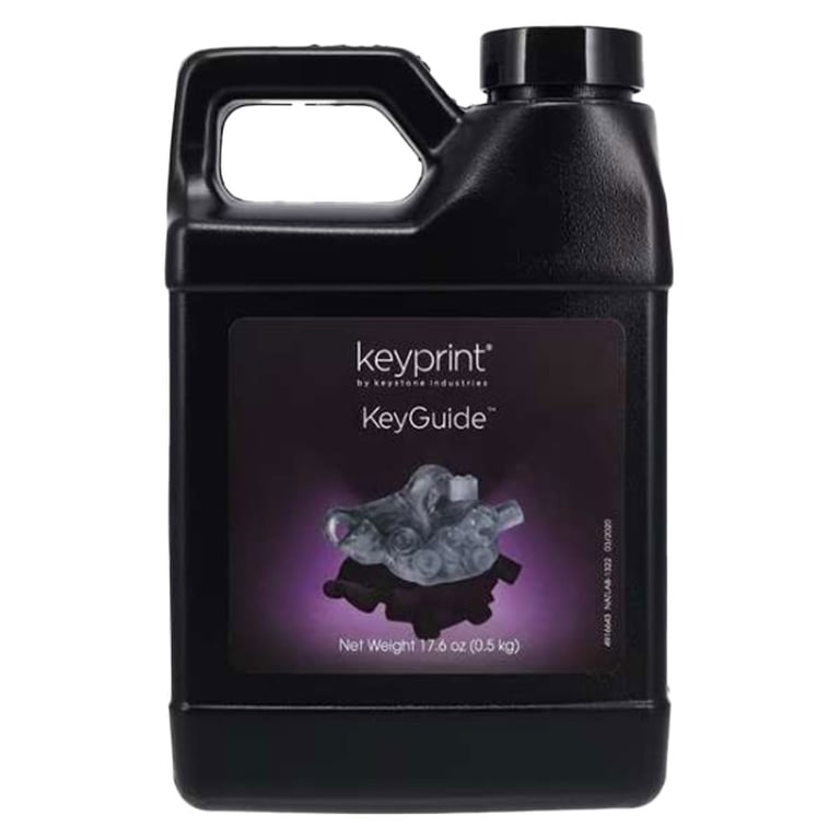 Keyprint KeyGuide 3D Printing Resin, 0.5kg/Bottle, 1/Pk. Ideal for fabricating transparent