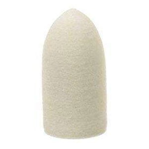 Keystone Felt Cone Pointed, 1" x 1/2" Diameter, 12/Pk. Used with threaded mandrel or tapered