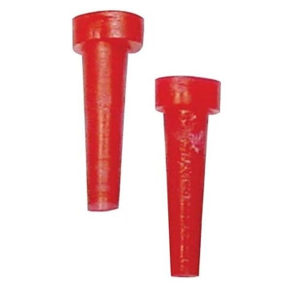 Keystone Reverse Dowel Pins, Red, 1000/Pk. Plastic pins, tapered design to insure fit with most