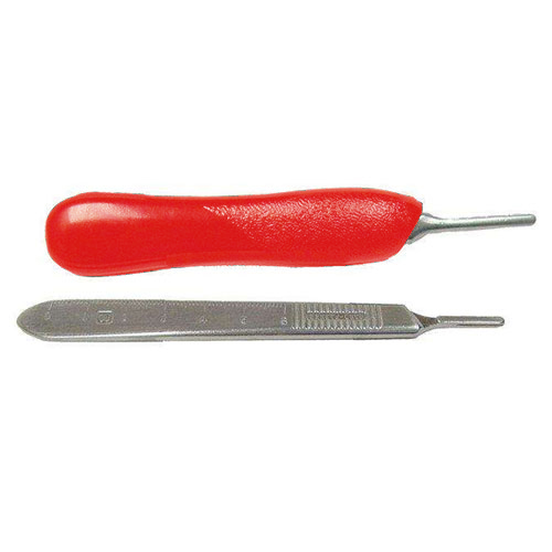 Keystone #6 Blade Handle, Bard Parker Style, Red Plastic 1/Pk. For #25 Blades. Blade Handles have