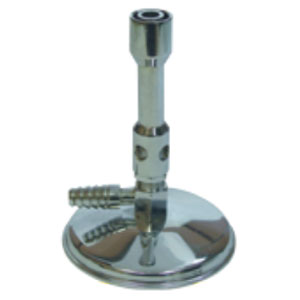 Keystone Bunsen Burner, Model #111 (For Natural Gas Only). Chrome plated brass with adjustable air