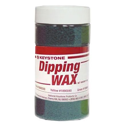 Keystone Dipping Wax Green, 10 ounces package of dipping wax