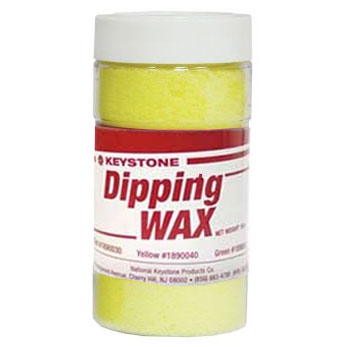 Keystone Dipping Wax Yellow, 10 ounces package of dipping wax