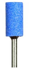Keystone Blue Mounted Points, Large Barrel, For Finishing Chrome Alloys and Non-Precious Metal