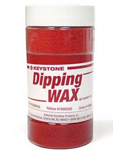 Keystone Dipping Wax Red, 10 ounces package of dipping wax