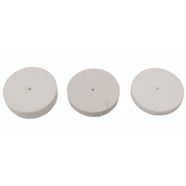 Keystone Felt Wheel - Soft 1" x 1/4" 100/Pk. For Chrome
