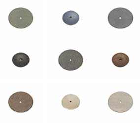 Keystone Knife Edge Rubber Wheels, Blue, Fine For Polishing Non-Precious, Semi-Precious (1900835)