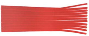 Keystone Square Utility Wax Strips - Red, 3/16", Well suited for built up and post-damming